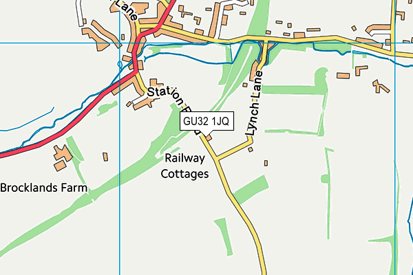 GU32 1JQ map - OS VectorMap District (Ordnance Survey) GU32 1JQ map - OS VectorMap District (Ordnance Survey)