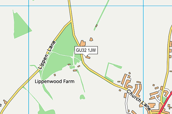 GU32 1JW map - OS VectorMap District (Ordnance Survey) GU32 1JW map - OS VectorMap District (Ordnance Survey)