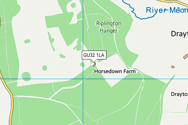 GU32 1LA map - OS VectorMap District (Ordnance Survey) GU32 1LA map - OS VectorMap District (Ordnance Survey)