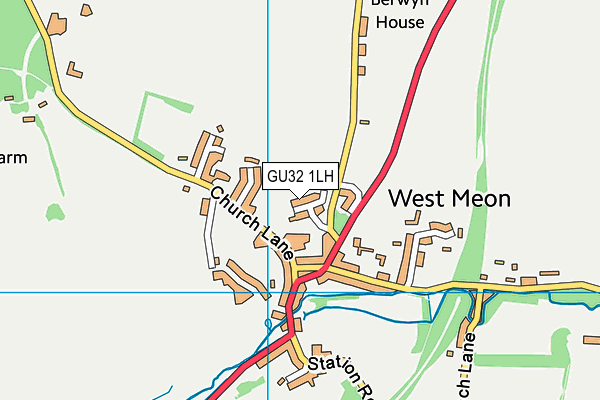 GU32 1LH map - OS VectorMap District (Ordnance Survey)