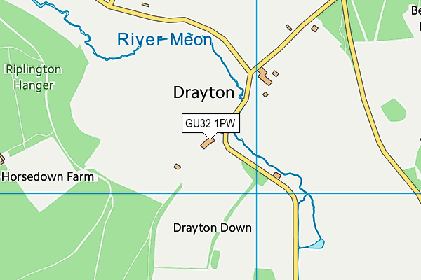 GU32 1PW map - OS VectorMap District (Ordnance Survey) GU32 1PW map - OS VectorMap District (Ordnance Survey)
