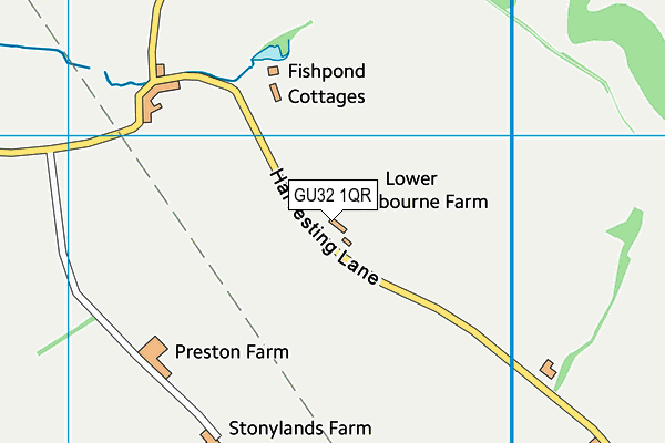 GU32 1QR map - OS VectorMap District (Ordnance Survey) GU32 1QR map - OS VectorMap District (Ordnance Survey)