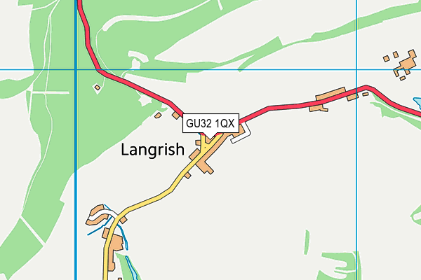 GU32 1QX map - OS VectorMap District (Ordnance Survey) GU32 1QX map - OS VectorMap District (Ordnance Survey)