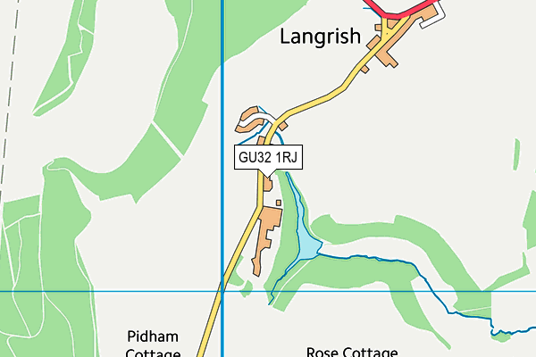 GU32 1RJ map - OS VectorMap District (Ordnance Survey)