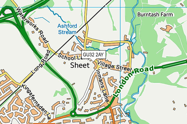 GU32 2AY map - OS VectorMap District (Ordnance Survey) GU32 2AY map - OS VectorMap District (Ordnance Survey)