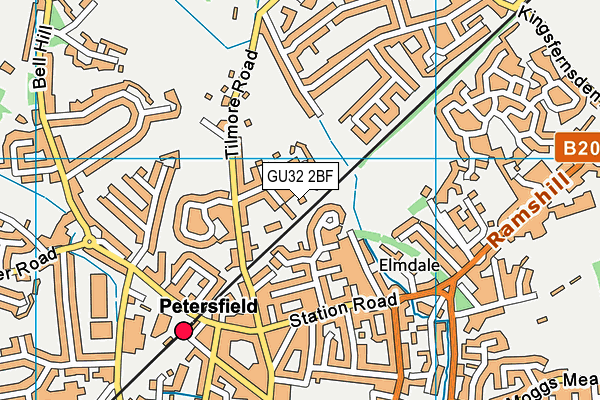 GU32 2BF map - OS VectorMap District (Ordnance Survey) GU32 2BF map - OS VectorMap District (Ordnance Survey)