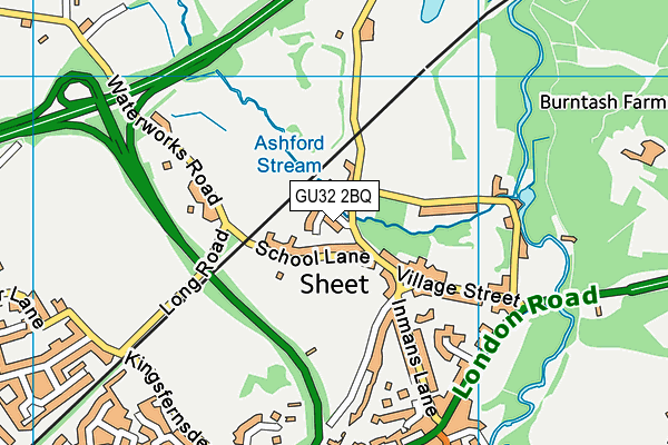 GU32 2BQ map - OS VectorMap District (Ordnance Survey) GU32 2BQ map - OS VectorMap District (Ordnance Survey)