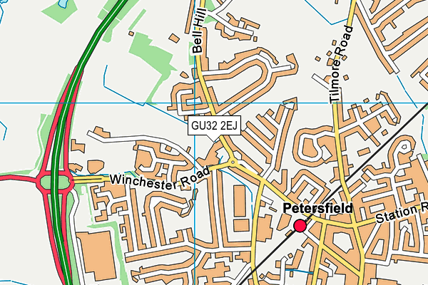 GU32 2EJ map - OS VectorMap District (Ordnance Survey) GU32 2EJ map - OS VectorMap District (Ordnance Survey)