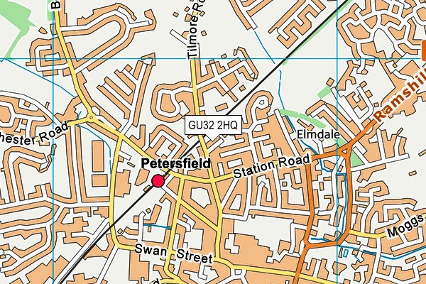 GU32 2HQ map - OS VectorMap District (Ordnance Survey) GU32 2HQ map - OS VectorMap District (Ordnance Survey)