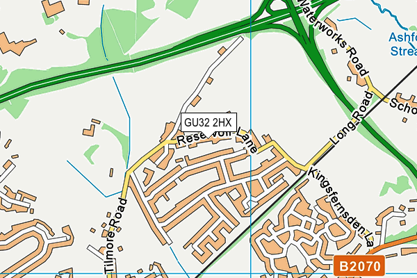 GU32 2HX map - OS VectorMap District (Ordnance Survey) GU32 2HX map - OS VectorMap District (Ordnance Survey)