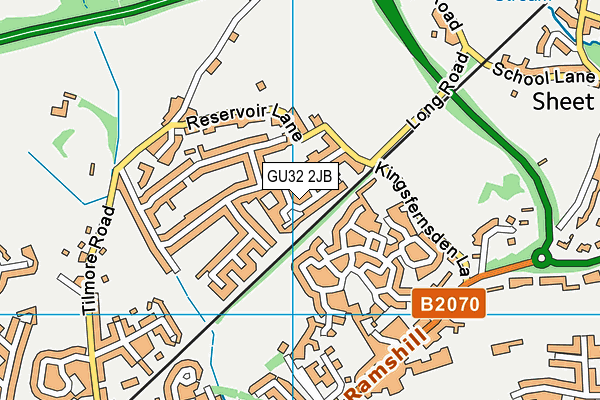 GU32 2JB map - OS VectorMap District (Ordnance Survey) GU32 2JB map - OS VectorMap District (Ordnance Survey)
