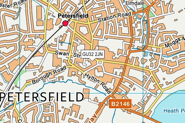 GU32 2JN map - OS VectorMap District (Ordnance Survey) GU32 2JN map - OS VectorMap District (Ordnance Survey)