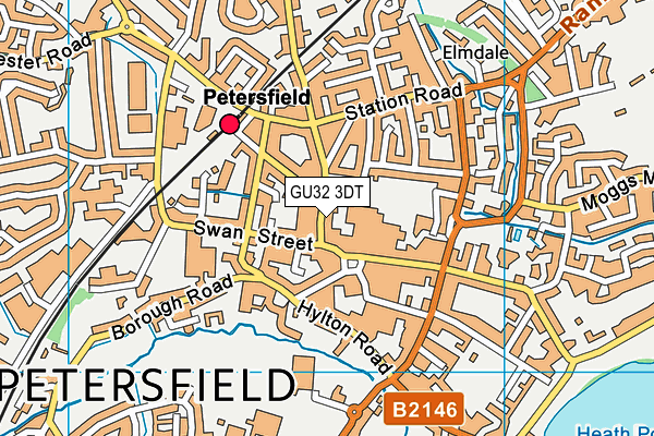 GU32 3DT map - OS VectorMap District (Ordnance Survey) GU32 3DT map - OS VectorMap District (Ordnance Survey)