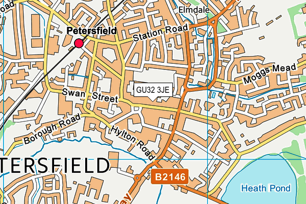 GU32 3JE map - OS VectorMap District (Ordnance Survey) GU32 3JE map - OS VectorMap District (Ordnance Survey)