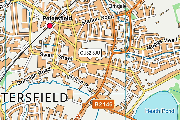 GU32 3JU map - OS VectorMap District (Ordnance Survey)