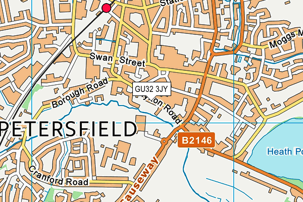 GU32 3JY map - OS VectorMap District (Ordnance Survey)
