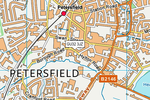 GU32 3JZ map - OS VectorMap District (Ordnance Survey) GU32 3JZ map - OS VectorMap District (Ordnance Survey)
