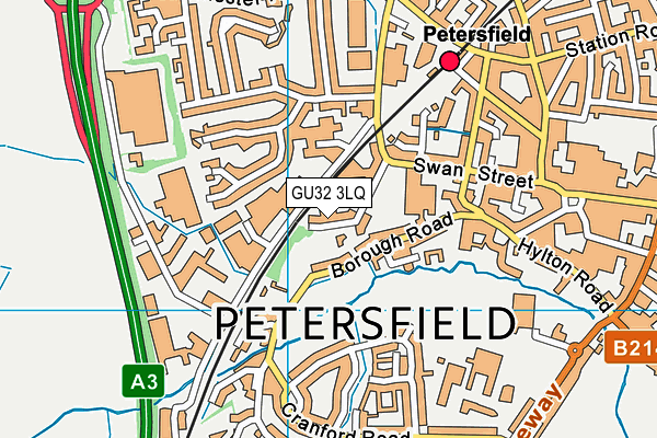 GU32 3LQ map - OS VectorMap District (Ordnance Survey) GU32 3LQ map - OS VectorMap District (Ordnance Survey)