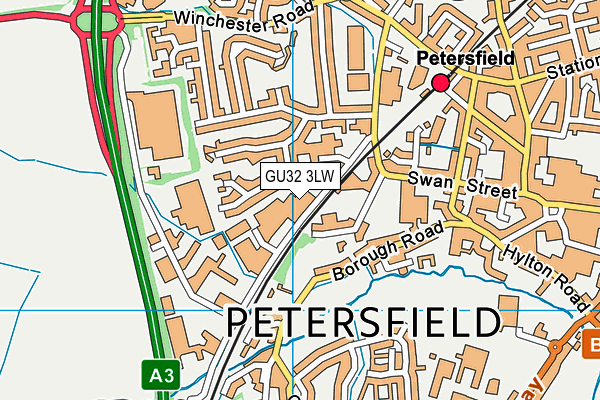GU32 3LW map - OS VectorMap District (Ordnance Survey) GU32 3LW map - OS VectorMap District (Ordnance Survey)
