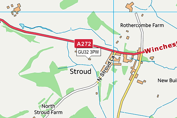 GU32 3PW map - OS VectorMap District (Ordnance Survey)