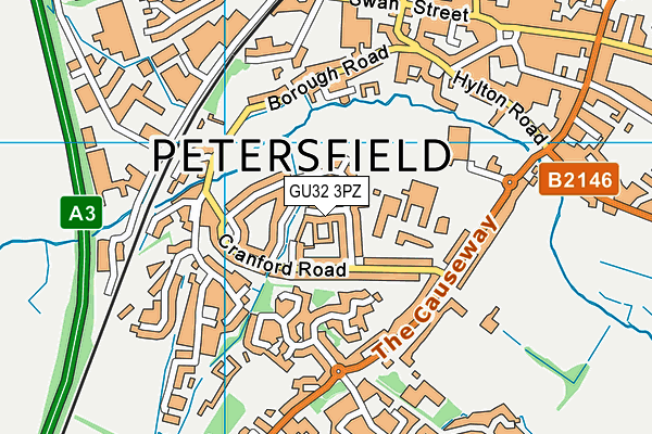 GU32 3PZ map - OS VectorMap District (Ordnance Survey) GU32 3PZ map - OS VectorMap District (Ordnance Survey)