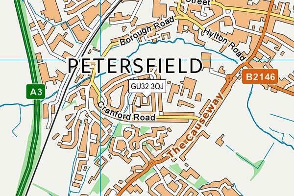 GU32 3QJ map - OS VectorMap District (Ordnance Survey) GU32 3QJ map - OS VectorMap District (Ordnance Survey)