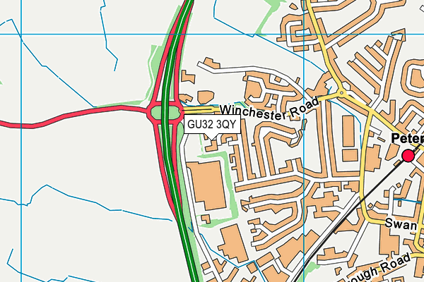 GU32 3QY map - OS VectorMap District (Ordnance Survey) GU32 3QY map - OS VectorMap District (Ordnance Survey)