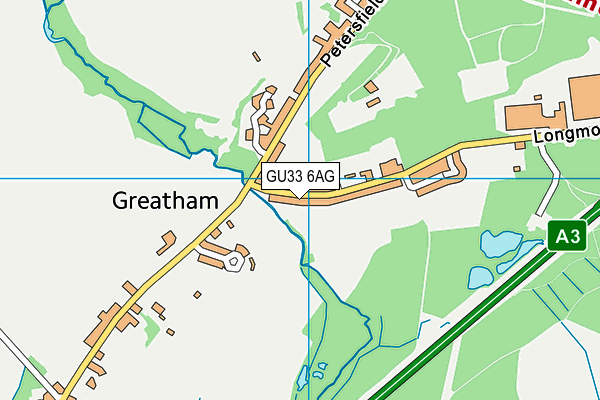 GU33 6AG map - OS VectorMap District (Ordnance Survey) GU33 6AG map - OS VectorMap District (Ordnance Survey)