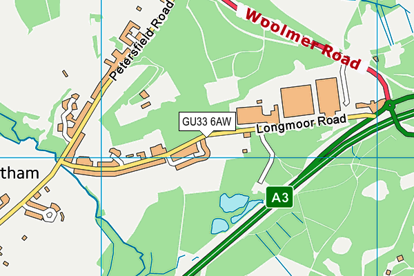 GU33 6AW map - OS VectorMap District (Ordnance Survey) GU33 6AW map - OS VectorMap District (Ordnance Survey)