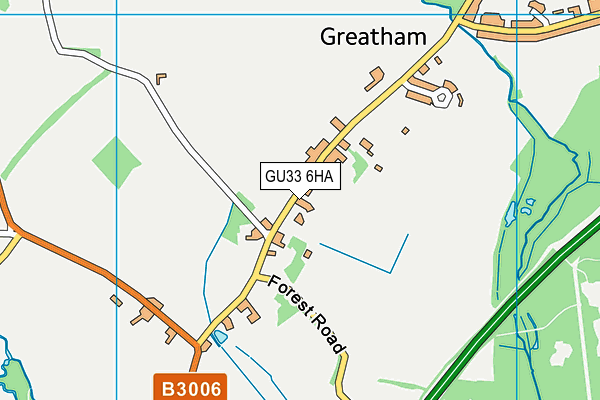 GU33 6HA map - OS VectorMap District (Ordnance Survey) GU33 6HA map - OS VectorMap District (Ordnance Survey)