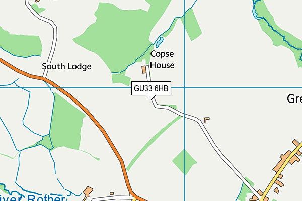 GU33 6HB map - OS VectorMap District (Ordnance Survey) GU33 6HB map - OS VectorMap District (Ordnance Survey)
