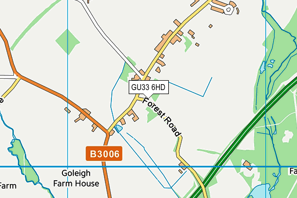GU33 6HD map - OS VectorMap District (Ordnance Survey) GU33 6HD map - OS VectorMap District (Ordnance Survey)