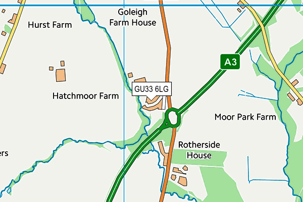 GU33 6LG map - OS VectorMap District (Ordnance Survey) GU33 6LG map - OS VectorMap District (Ordnance Survey)