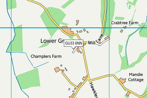 GU33 6NN map - OS VectorMap District (Ordnance Survey) GU33 6NN map - OS VectorMap District (Ordnance Survey)