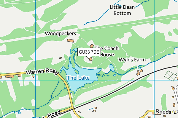 GU33 7DE map - OS VectorMap District (Ordnance Survey) GU33 7DE map - OS VectorMap District (Ordnance Survey)