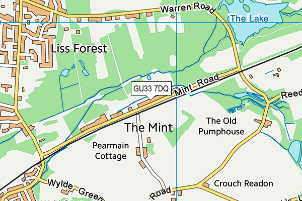 GU33 7DQ map - OS VectorMap District (Ordnance Survey) GU33 7DQ map - OS VectorMap District (Ordnance Survey)