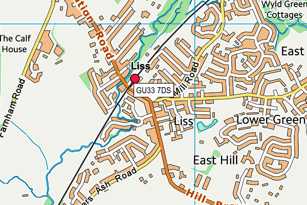GU33 7DS map - OS VectorMap District (Ordnance Survey) GU33 7DS map - OS VectorMap District (Ordnance Survey)