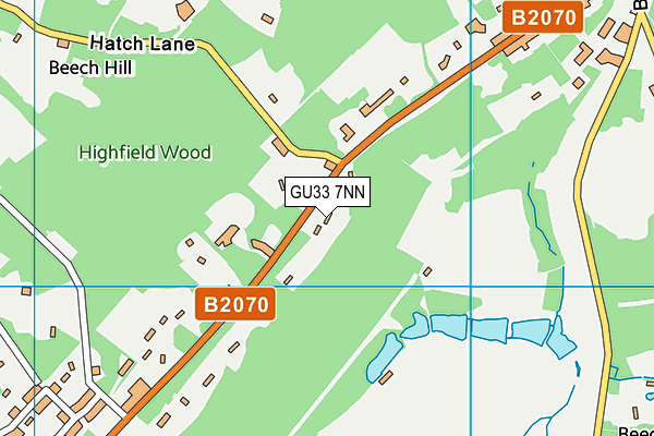 GU33 7NN map - OS VectorMap District (Ordnance Survey) GU33 7NN map - OS VectorMap District (Ordnance Survey)