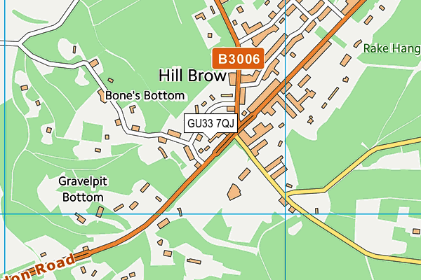 GU33 7QJ map - OS VectorMap District (Ordnance Survey) GU33 7QJ map - OS VectorMap District (Ordnance Survey)