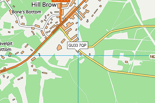 GU33 7QP map - OS VectorMap District (Ordnance Survey) GU33 7QP map - OS VectorMap District (Ordnance Survey)