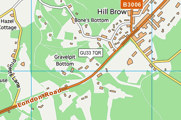 GU33 7QR map - OS VectorMap District (Ordnance Survey) GU33 7QR map - OS VectorMap District (Ordnance Survey)