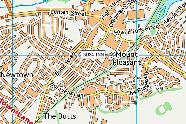 GU34 1NN map - OS VectorMap District (Ordnance Survey) GU34 1NN map - OS VectorMap District (Ordnance Survey)