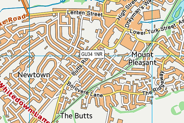 GU34 1NR map - OS VectorMap District (Ordnance Survey) GU34 1NR map - OS VectorMap District (Ordnance Survey)
