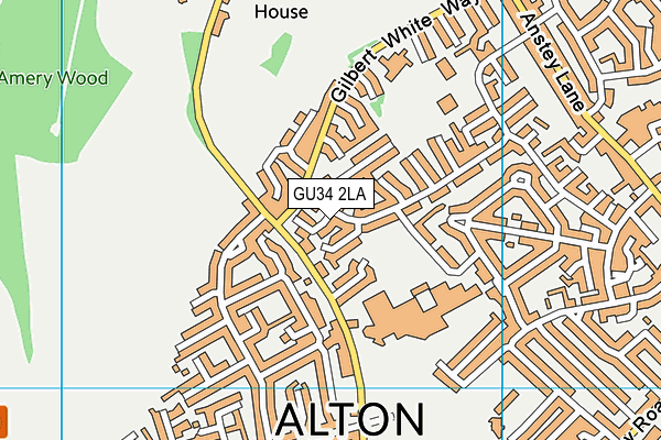 GU34 2LA map - OS VectorMap District (Ordnance Survey) GU34 2LA map - OS VectorMap District (Ordnance Survey)