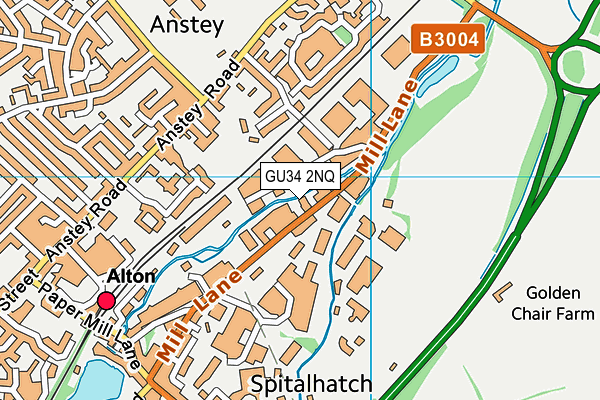 GU34 2NQ map - OS VectorMap District (Ordnance Survey) GU34 2NQ map - OS VectorMap District (Ordnance Survey)