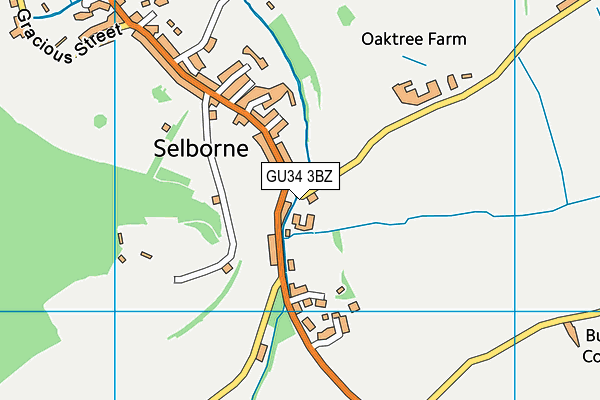 GU34 3BZ map - OS VectorMap District (Ordnance Survey) GU34 3BZ map - OS VectorMap District (Ordnance Survey)