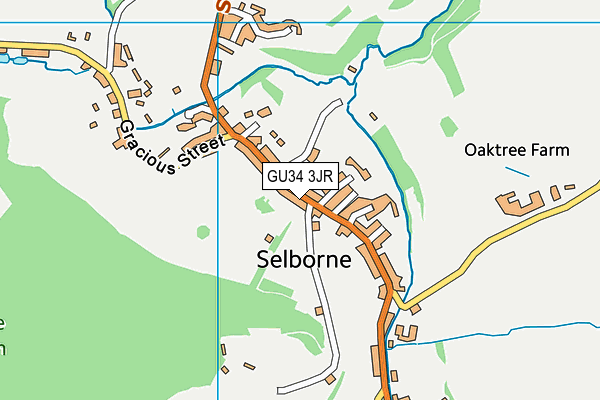 GU34 3JR map - OS VectorMap District (Ordnance Survey) GU34 3JR map - OS VectorMap District (Ordnance Survey)