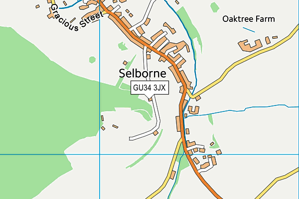 GU34 3JX map - OS VectorMap District (Ordnance Survey) GU34 3JX map - OS VectorMap District (Ordnance Survey)