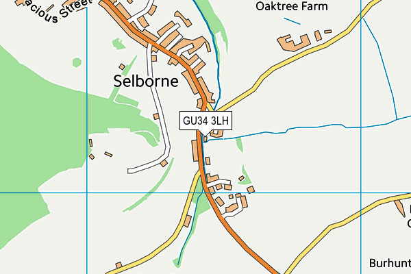 GU34 3LH map - OS VectorMap District (Ordnance Survey) GU34 3LH map - OS VectorMap District (Ordnance Survey)