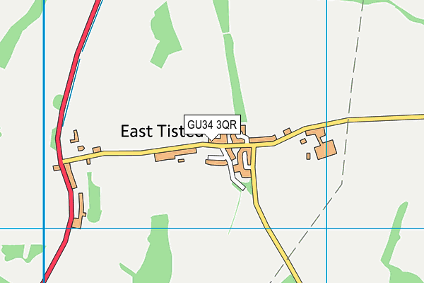 GU34 3QR map - OS VectorMap District (Ordnance Survey) GU34 3QR map - OS VectorMap District (Ordnance Survey)